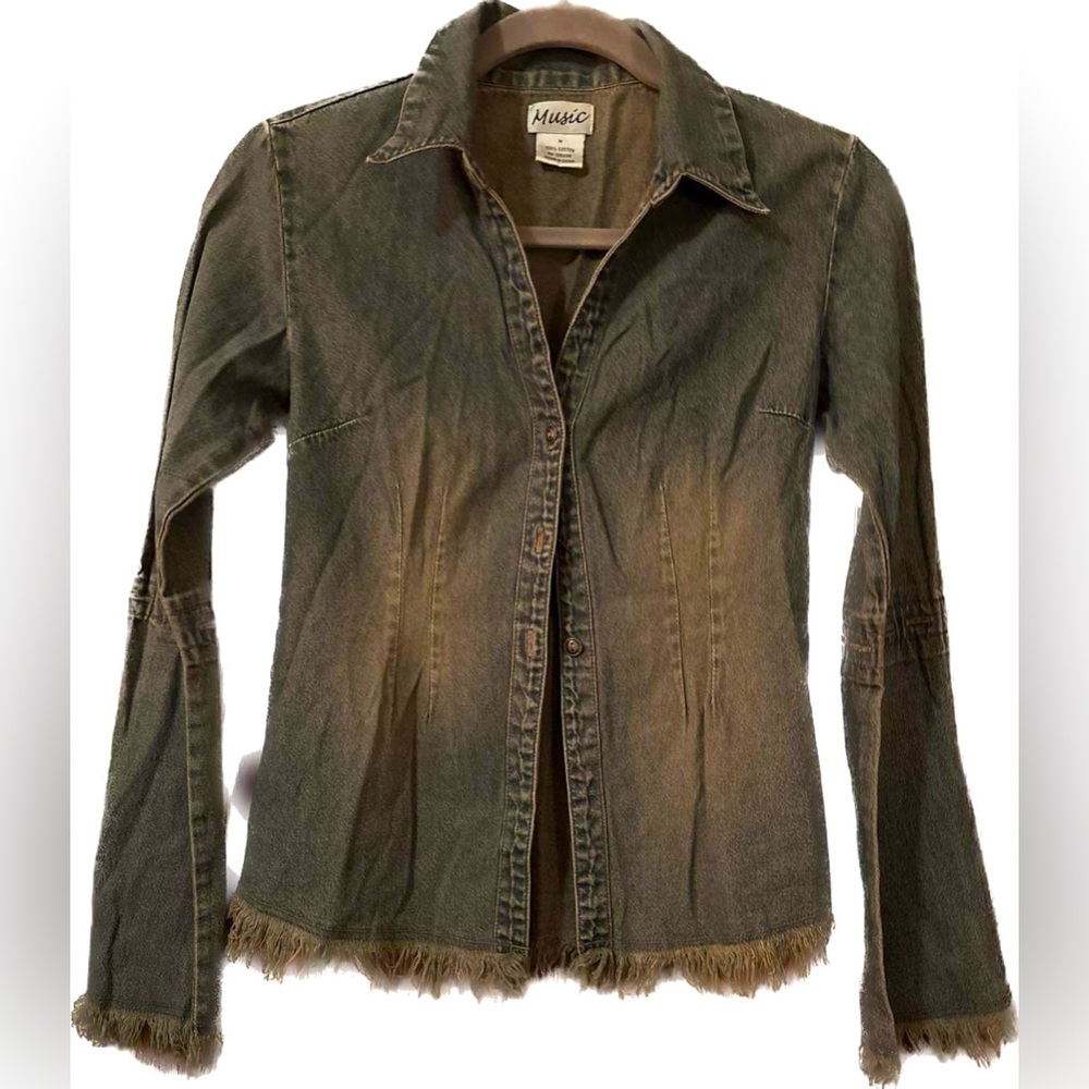 ✌️💋Music Boho jean jacket